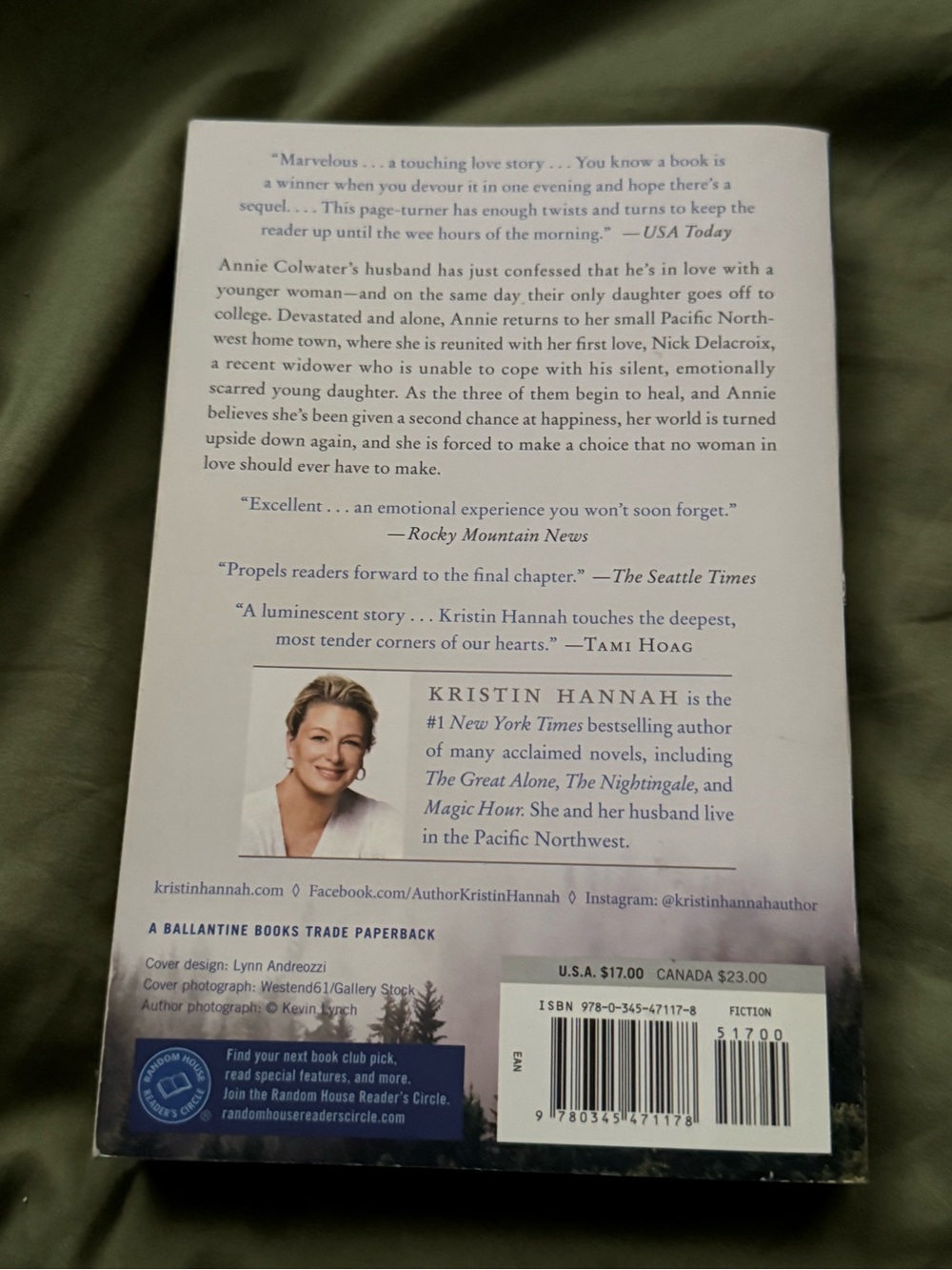 On Mystic Lake Novel - Blue/Green Paperback - Picture 2 of 2